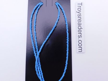 Light Blue Beads Chain Eyewear Holder Supply