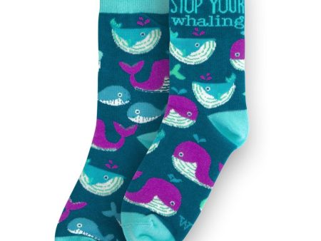 Wit! Crew Socks Stop Your Whaling Online Sale