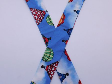 Hot Air Balloons On Blue Cool Tie Supply