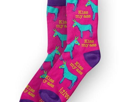 Wit! Crew Socks Donkey Kiss My Ass Online