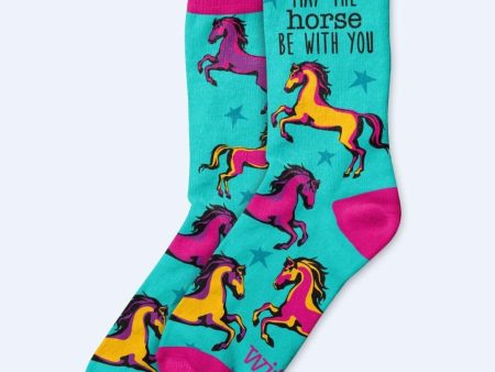 Wit! Crew Socks May The Horse Be With You Online Sale