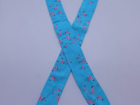 Flamingos On Blue Cool Tie Online now