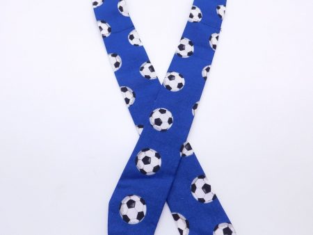 Soccer Balls On Dark Blue Cool Tie on Sale