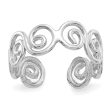 Swirl Toe 5mm Ring in 14 Karat White Gold Discount