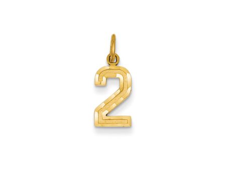 14k Yellow Gold, Varsity Collection, Small D C Pendant Number 2 Online now