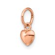 14k Rose Gold Tiny Puffed Heart Charm, 5mm (3 16 inch) Online