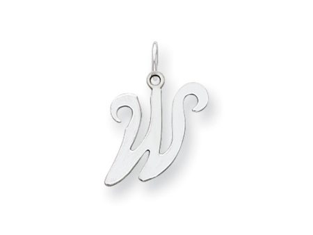 14k White Gold, Sophia Collection, Small Script Initial W Pendant Sale