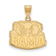 14k Gold Plated Silver U. of Alabama Medium Pendant For Discount