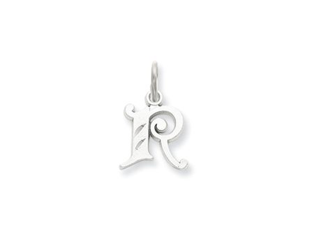 14k White Gold, Isabelle Collection, Mini Letter R Initial Charm Online