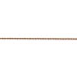 1.2mm, 14k Rose Gold, Diamond Cut Solid Spiga Chain Bracelet, 7 Inch Supply