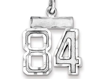 Sterling Silver, Varsity Collection, Small D C Pendant, Number 84 For Discount