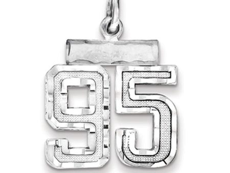 Sterling Silver, Varsity Collection, Small D C Pendant, Number 95 Supply