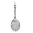 14k White Gold Tennis Racquet Pendant Sale