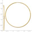 1.25mm, 14k Yellow Gold Endless Hoop Earrings, 60mm (2 3 8 Inch) For Discount