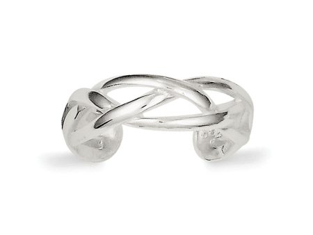 Woven Toe Ring in Sterling Silver Online Sale