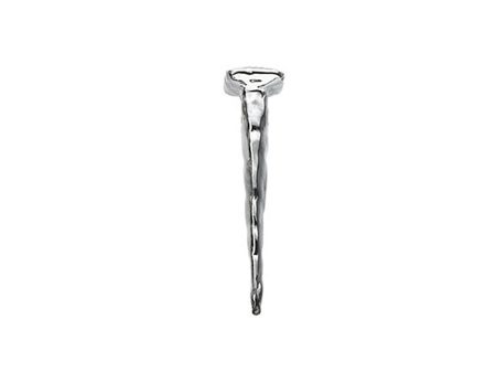 14k White Gold 3D Religious Nail Slide Pendant Hot on Sale