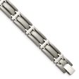 10mm Multi-Finish Titanium Open Link Bracelet - 8.75 Inch Online now