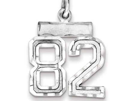 Sterling Silver, Varsity Collection, Small D C Pendant, Number 82 Online Sale