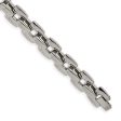 Men s Stainless Steel Polished 10mm Square Link Chain Bracelet, 9 Inch on Sale