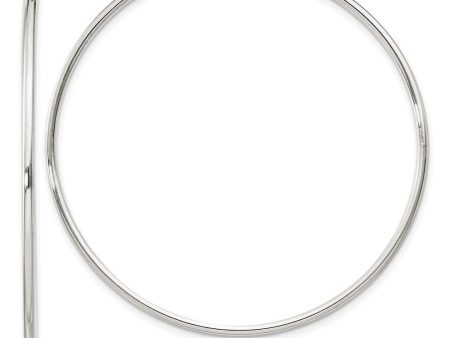 1.3mm, Sterling Silver, Endless Hoop Earrings - 45mm (1 3 4 Inch) Online Sale