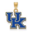 14k Gold Plated Silver U. of Kentucky Small Enamel Pendant For Discount