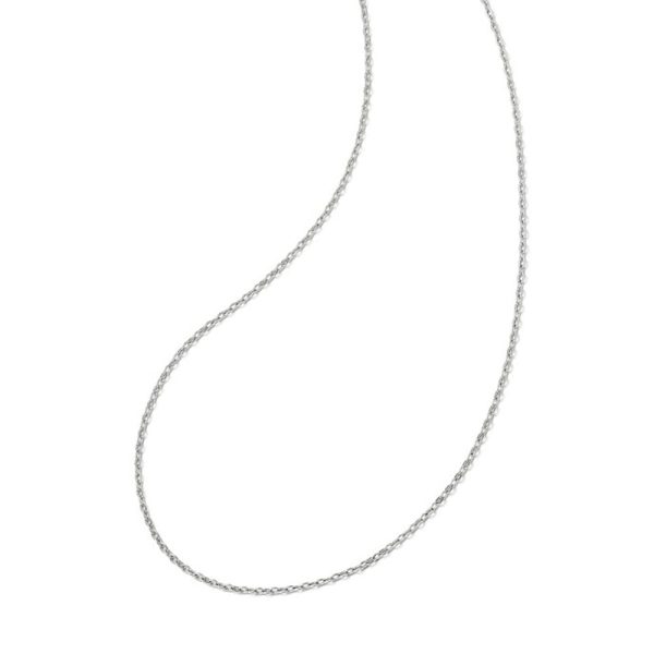 Sterling Silver 1mm Adjustable Cable Chain, 16 to 18 Inches For Discount