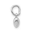 14k White Gold Tiny Puffed Heart Charm, 5mm (3 16 inch) Online Hot Sale