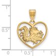 14k Gold Plated Silver South Carolina Heart Pendant Supply