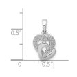 Diamond Accent Hearts Entwined Pendant in Sterling Silver Sale