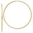 1.25mm, 14k Yellow Gold Endless Hoop Earrings, 60mm (2 3 8 Inch) For Discount