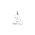 14k White Gold, Amanda Collection, Small Block Style Initial A Pendant Online Hot Sale