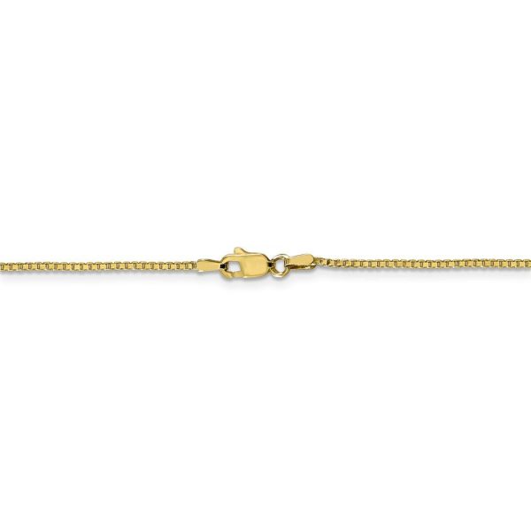 1.1mm, 10k Yellow Gold, Box Chain Anklet, 9 Inch Online Sale