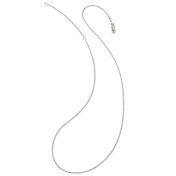 Sterling Silver 1mm Adjustable Cable Chain, 16 to 18 Inches For Discount