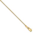 1.2mm, 14k Yellow Gold, Octagonal Snake Chain Bracelet, 7 Inch For Discount