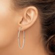 1.3mm, Sterling Silver, Endless Hoop Earrings - 45mm (1 3 4 Inch) Online Sale