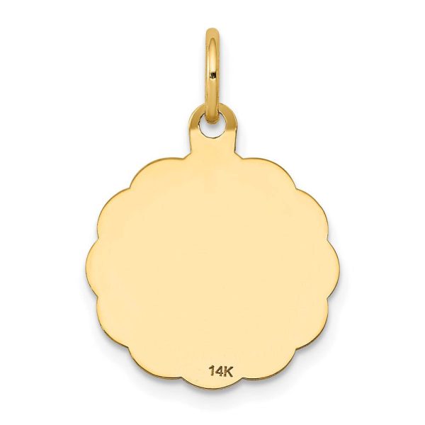 14k Yellow Gold Medium Holy Communion Charm, 16mm (5 8 inch) Cheap