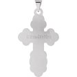 14k White Gold St. Olga Orthodox Cross Pendant Online