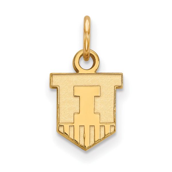 10k Yellow Gold U. of Illinois XS (Tiny) Shield Charm or Pendant Online