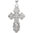 14k White Gold St. Olga Orthodox Cross Pendant Online