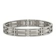 10mm Multi-Finish Titanium Open Link Bracelet - 8.75 Inch Online now