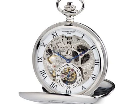 Charles Hubert Open Heart Dial 53mm Case Pocket Watch Discount