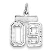 Sterling Silver, Varsity Collection, Small D C Pendant, Number 09 Supply