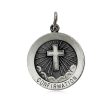 14k White Gold Confirmation Medal Disc Charm, 18mm Online now