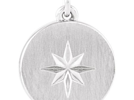 Sterling Silver Small Starburst Disc Pendant, 11mm (7 16 inch) Cheap