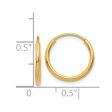 1.25mm, 14k Yellow Gold Endless Hoop Earrings, 13mm (1 2 Inch) Supply