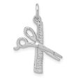 14k White Gold Comb and Scissors Charm or Pendant, 16mm (5 8 inch) Online