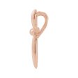 14k Rose Gold Rounded Cross Slide Pendant, 11 x 15mm Supply