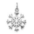 14k White Gold Breckenridge Snowflake Pendant, 9 16 Inch For Cheap