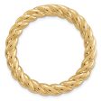 Gold-Tone Sterling Silver Stackable Medium Rope Slide, 20mm Sale