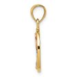 14k Two Tone Gold, White Rhodium & CZ Number 15 Anos Pendant, 11mm Sale